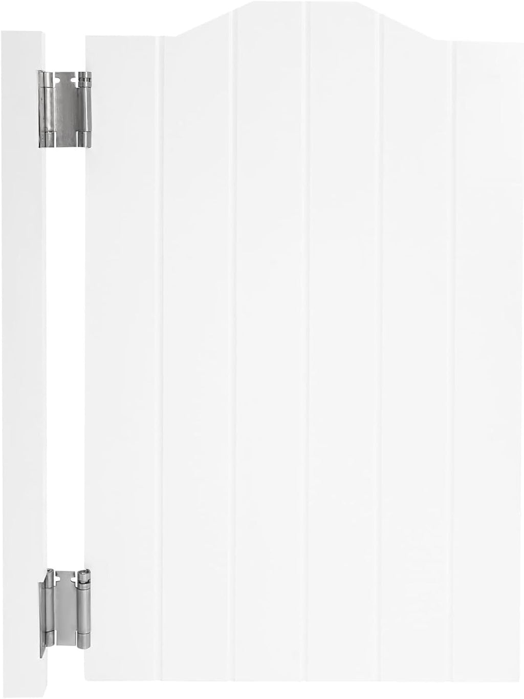 Swinging Door Cafe Doors,Solid Wood Swing Door Interior Saloon Half Partition Doors with 3 Hinges for House Kitchen Shop Entrance Pub Porch(24.02 * 35.83in-White)