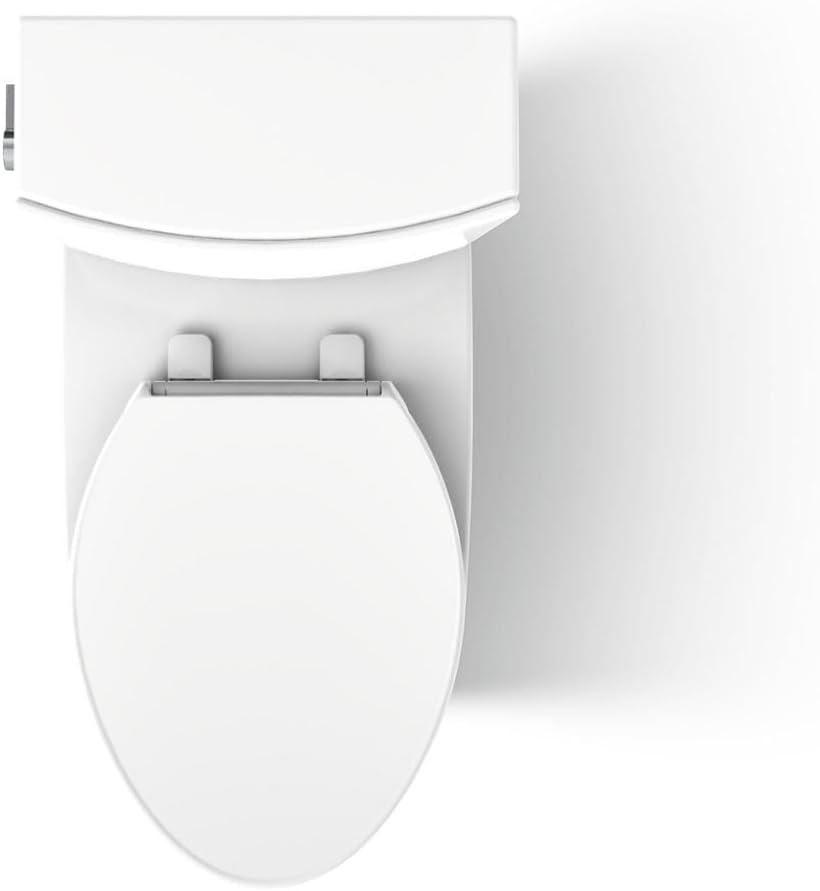 Veil Two-Piece Elongated Toilet With Skirted Trapway 1.28 GPF