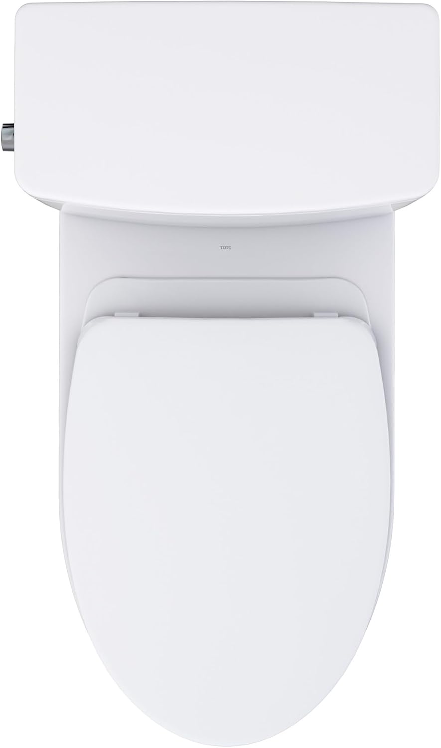 TOTO® Glaston™ Two-Piece Elongated 1.28 GPF WASHLET®+ and Auto Flush Ready Universal Height Toilet with CEFIONTECT® and SS124 SoftClose® Seat, Cotton White - MS472124CEFG#01