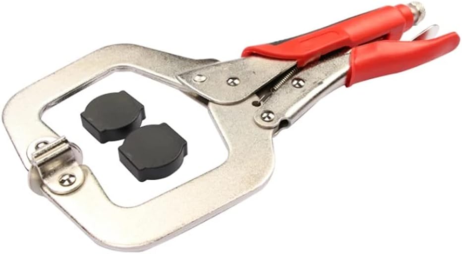 11 Inch C Clamp Clip Locking Plier Woodworking Tenon Locator Grip Vise Lock Jaw Swivel Pad
