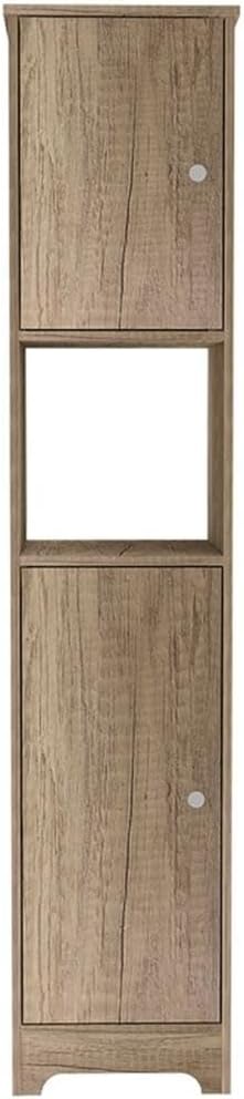 Pemberly Row 2-Piece Bathroom Storage Set, Medicine Cabinet with Mirror and Linen Cabinet, Durable Engineered Wood, Multi-Color Finish, Compact Space-Saving Design for Organized Bathroom Essentials