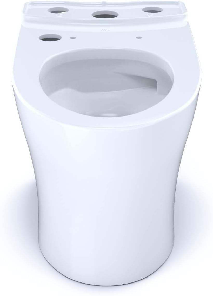 TOTO Aquia IV WASHLET+ Elongated Skirted Toilet Bowl with CEFIONTECT, Cotton White - CT446CEGNT40#01