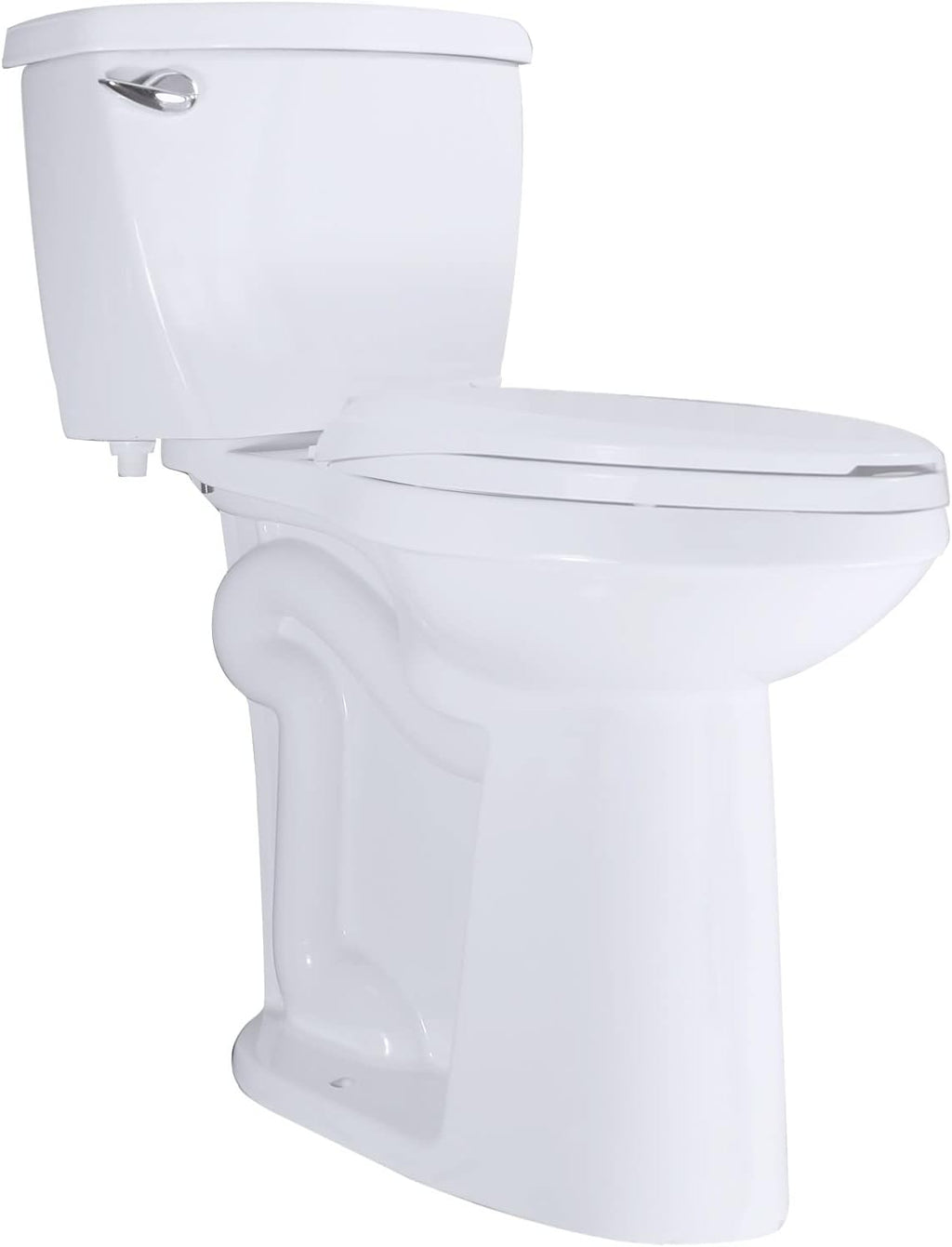 SouNor 12' Rough in Two-Piece Elongated Toilet,21 inch Tall Bowl Suitable for the Elderly, Disabled and Tall People Comfortable Slow Close UF Heavy Duty Seat,Powerful Flushing, White SN1088U.