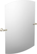 Moen Flara Brushed Nickel Modern Square 28' W x 37.75' H, Tilting Wall Mount Bathroom Mirror, YB0392BN