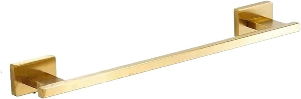 Black Gold Stainless Steel Bathroom Hardware Kit Towel Bar Toilet Paper Rack Clothes Doule Hooks Ring Square Brushed(O)
