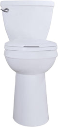 SouNor 12' Rough in Two-Piece Elongated Toilet,21 inch Tall Bowl Suitable for the Elderly, Disabled and Tall People Comfortable Slow Close UF Heavy Duty Seat,Powerful Flushing, White SN1088U.