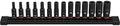 49-66-7003 Socket Set, Impact Socket Set for Milwaukee Shockwave Impact Duty 1/4' Drive Metric 6Pt Socket Set -14PC