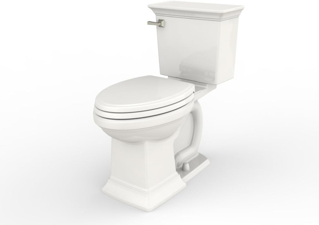 American Standard 2917228.020 Town Square S Two-Piece Toilet Chair Height, Elongated Front, White, 1.28 GPF
