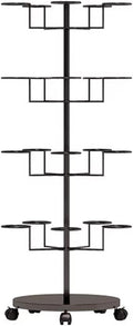 Helmet Stand Display Stand Hat Display Rack Rotating Floor-Standing Hat Stand Adjustable Hat Headwear Rack Baseball Cap Organizer with Wheels Metal Hat Storage Holders