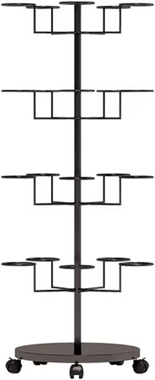 Helmet Stand Display Stand Hat Display Rack Rotating Floor-Standing Hat Stand Adjustable Hat Headwear Rack Baseball Cap Organizer with Wheels Metal Hat Storage Holders