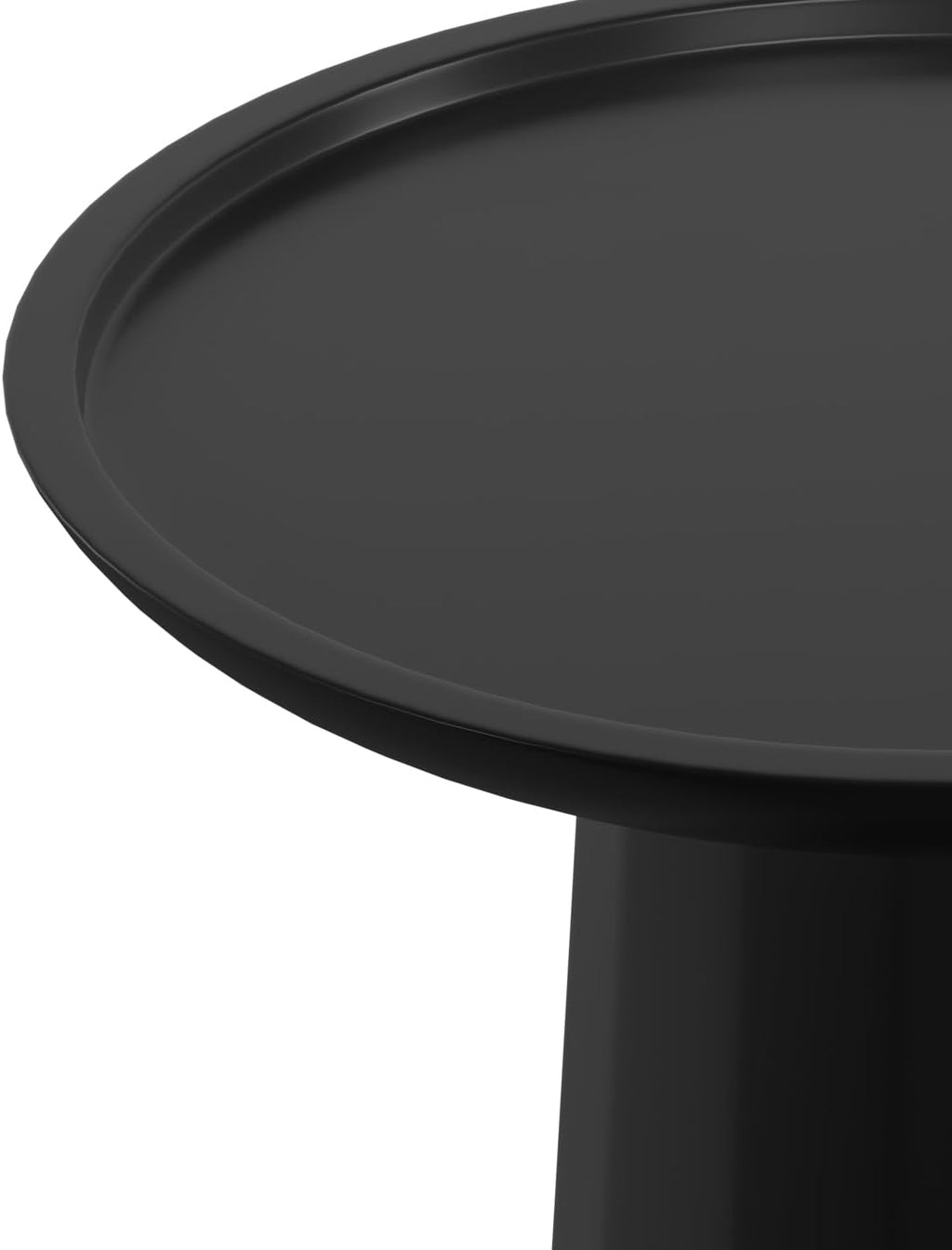 SIMPLIHOME Dayton End Table - 13 inch Wide Solid Mango Wood Round Accent Table in Black, Handcrafted Contemporary Nightstand or Lamp Stand for Living Room or Bedroom with Textured Finish, Assembled