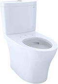 TOTO CST446CEMG#01 Aquia IV Elongated Dual Flush 1.28 and 0.8 GPF Skirted CEFIONTECT Two-Piece-Toilets, Cotton White