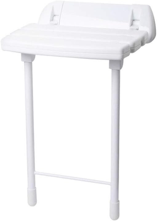 Bath Stools,Wall-Mounted Shower Stool Leg Folding Chair Elderly Person with Disability Shower Wall Chair Shoe Bench