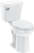Two-Piece Toilets for Bathrooms, Extra Tall Toilet with 21' Height, Elongated with Soft Close Seat, Power Flush 1.28 GPF
