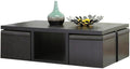 Baxton Studio Prescott 5-Piece Modern Table and Stool Set with Hidden Storage
