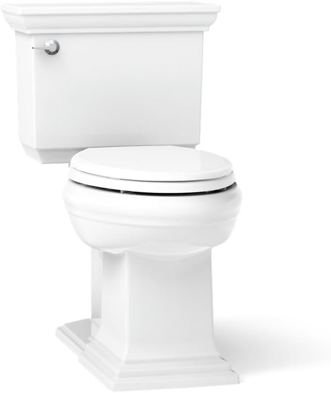 KOHLER Memoirs Stately Continuousclean St Two-Piece Elongated Toilet With Concealed Trapway, 1.28 Gpf
