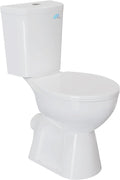 Simple Project 19' Rear Outlet Extra Tall Toilets, Two Piece Comfortable High Toilets For Seniors, White Tall Toilet With Dual Flush 0.8/1.28 GPF & Soft Closing Seat