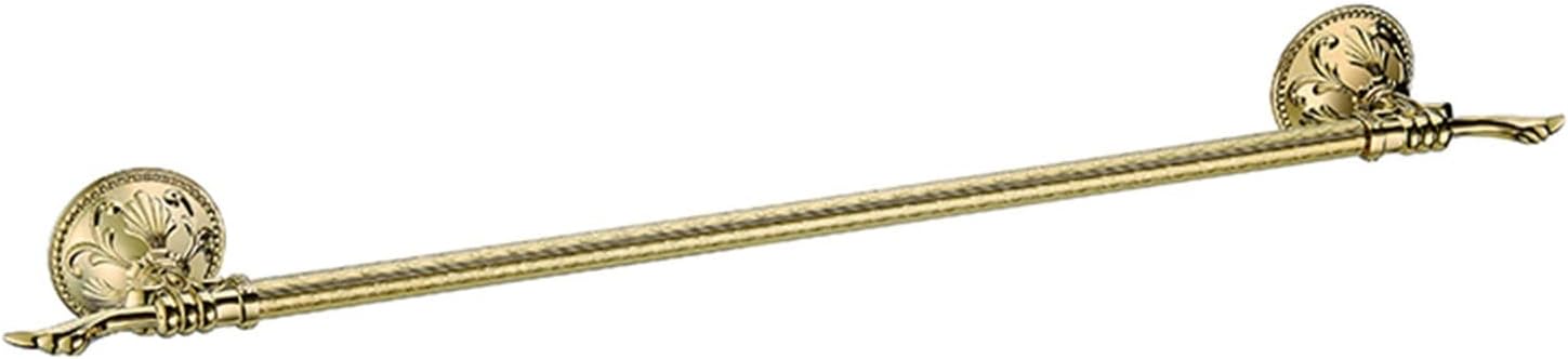 KETTEL Luxury Gold Bathroom Accessories ，Antique Bathroom Shelves Accessories ，Towel Bar Accessories,Bathroom Hardware (Color : Double Towel Bar)