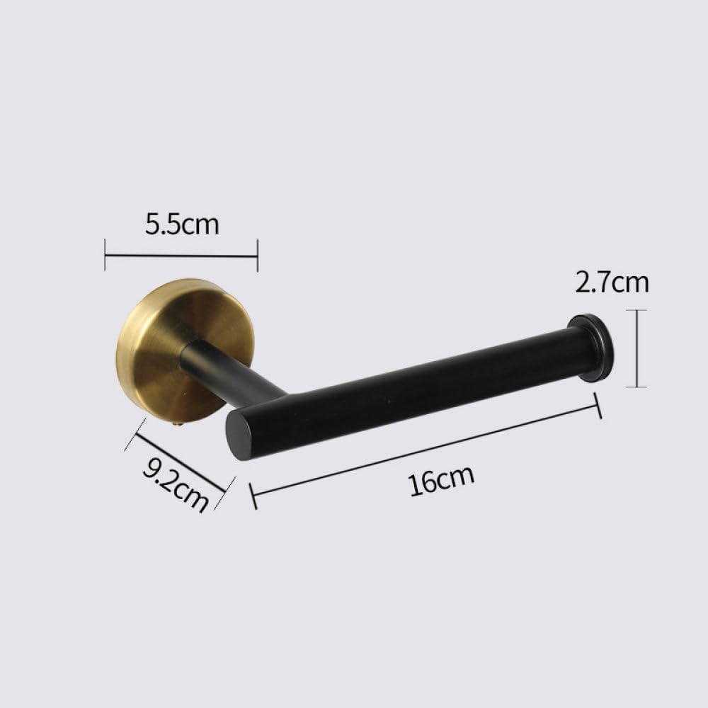 Black and Gold Stainless Steel Bathroom Hardware Set Towel Bar Toilet Paper Holder Clothes Hook Bathroom Roll Towel Rack Ring,Whole Set