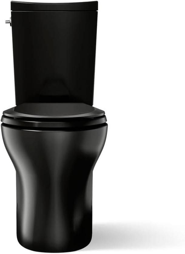 KOHLER Persuade® Curv Comfort Height® two-piece elongated dual-flush toilet with left-hand trip lever and skirted trapway, seat not included
