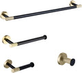 Black Gold Wall Mount Shelf Toilet Bath Hardware Paper Holder Towel Bar Rack Rail Rod Hook Hanger Bathroom Accessories(4 Piece Set 500mm)