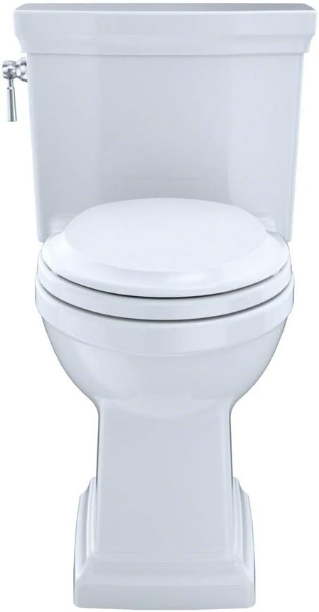 TOTO® Promenade® II One-Piece Elongated 1.28 GPF Universal Height Toilet with CEFIONTECT, Cotton White - MS814224CEFG#01
