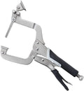 2 In 1 12inch Locking Plier Rustproof Face Clamp Multifunctional Practical Woodworking Tool Fixing C Type Vise Grip