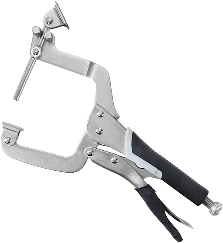 2 In 1 12inch Locking Plier Rustproof Face Clamp Multifunctional Practical Woodworking Tool Fixing C Type Vise Grip