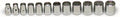 Wright Tool 349 Socket Set 3/8 Inch Drive 12-Point Full Polish Finish 8 To 19 MM Forged Steel Made In USA Wright Drive 2.0