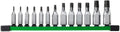 Socket Set For Milwaukee 48-22-9532 1/4'' and 3/8'' Drive Bit Socket Set (Size:10.87 x 2.75 x 1.5 in) - 13 PC, Black