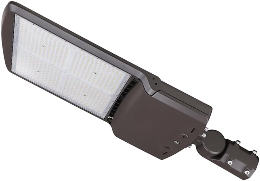 LED Parking Lot Light with Photocell and Slip Fitter Mount ETL 1PK | 300W to 150W Selectable 5000K to 3000K, 120-277V, Dusk to Dawn 0-10V Dimmable Shoebox Light, IP65 Outdoor Area Lighting