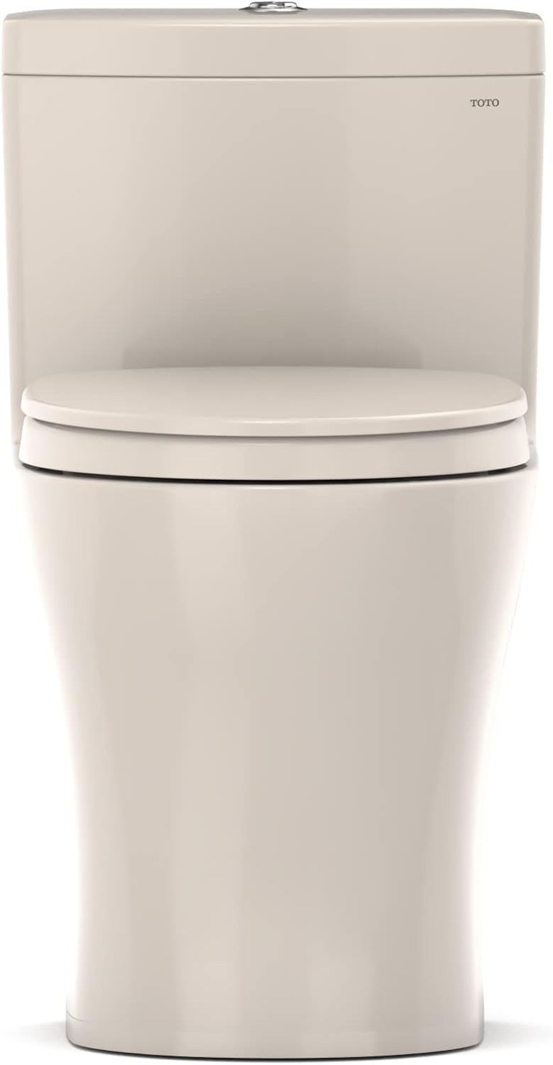TOTO® Aquia® IV One-Piece Elongated Dual Flush 1.28 and 0.9 GPF Universal Height, WASHLET®+ Ready Toilet with CEFIONTECT®, Sedona Beige- MS646124CEMFGN#12