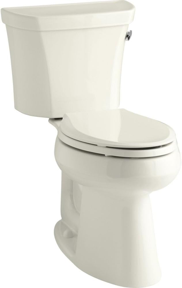 Kohler 3889-RA-96 Highline® Two-piece elongated toilet, 1.28 gpf, Biscuit