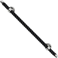 NAUTILUXE Collection Rope Towel Bar (Black/Chrome, 36')