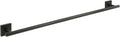HomeStock Matte Black Towel Bar 24 Inch - Bathroom Hardware Modern Design