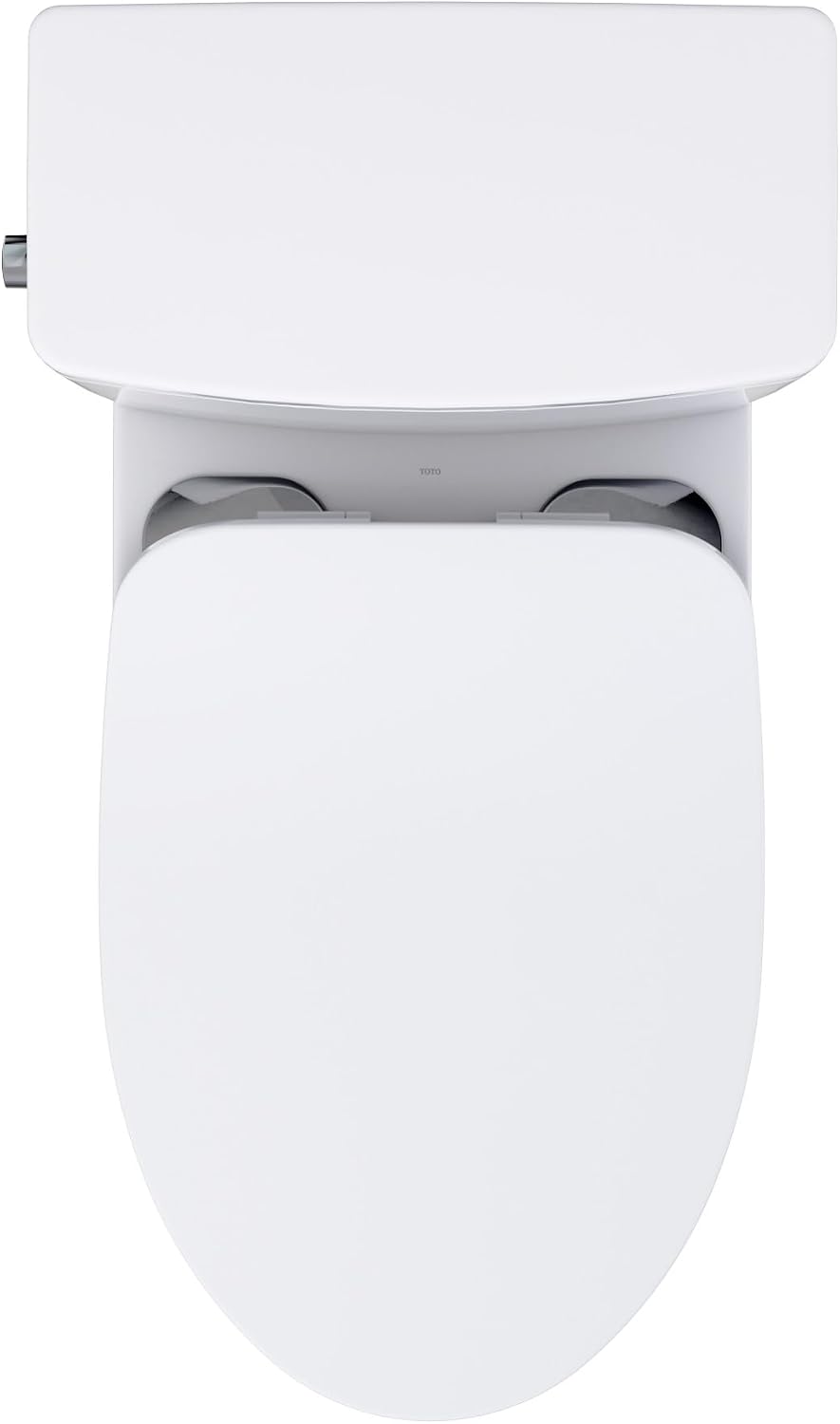 TOTO® Glaston™ Two-Piece Elongated 1.28 GPF WASHLET®+ and Auto Flush Ready Universal Height Toilet with CEFIONTECT® and SS234 SoftClose® Seat, Cotton White - MS472234CEFG#01