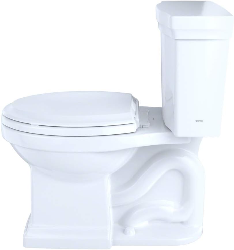 TOTO® Promenade® II 1G® Two-Piece Elongated 1.0 GPF Universal Height Toilet with CEFIONTECT, Cotton White - CST404CUFG#01