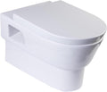 HomeStock Dual Flush Toilet - Wall Mount Design - Modern Bathroom Upgrade - 1.6/0.8 GPF