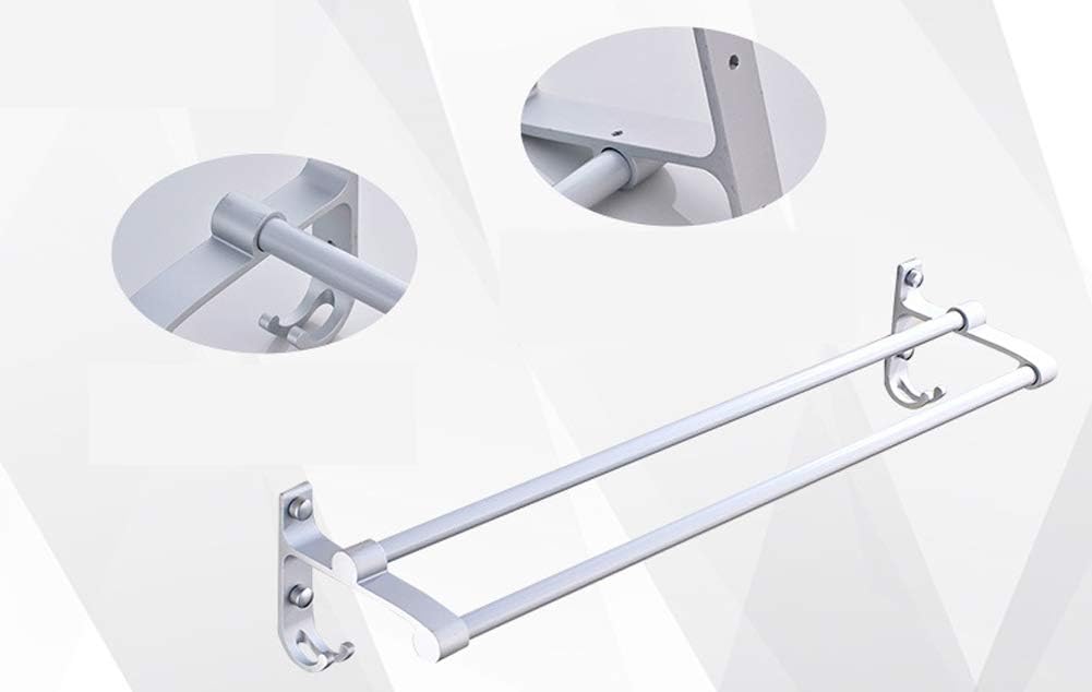 Towel Holder Self Adhesive- Towel Ring Stainless Steel Towel Rail for Bathroom,Hand Towel Bar, Space Aluminum Towel Rail Bathroom Towel Shelf Kitchen Hanging Towel Holder Door Towel Rail Rack Chrome H