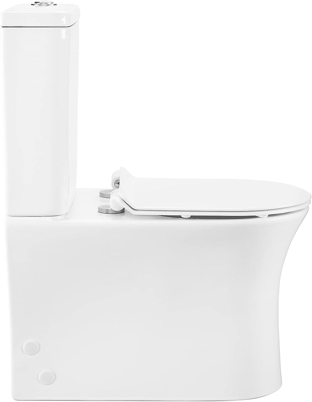 Swiss Madison SM-2T120 Calice Two Piece Elongated Rear Outlet Toilet Dual Flush in White