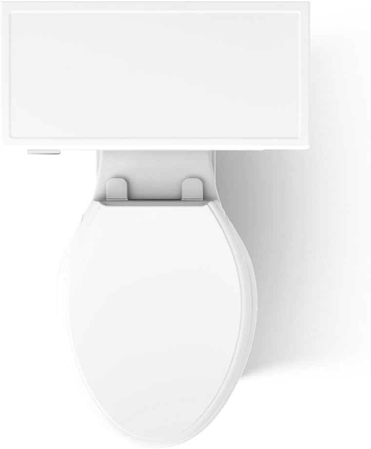 KOHLER K-3817-U-0 Memoirs Stately Comfort Height Two-Piece Elongated 1.28 Gpf Toilet with Aquapiston Flush Technology, Insuliner Tank Liner and Left-Hand Trip Lever, White