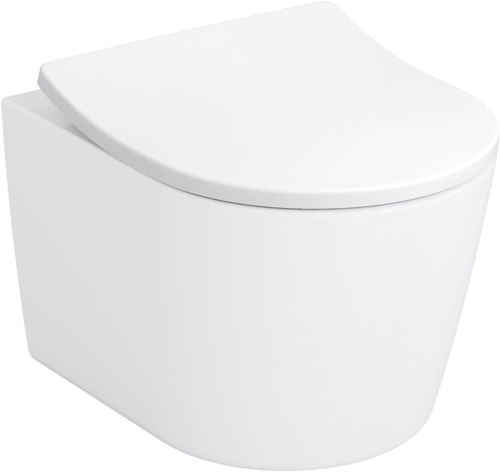 TOTO® CT427CFG#01 RP® Compact Wall-Hung Elongated Toilet Bowl, Cotton White