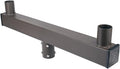 180° Low-Profile Dual-Arm Bullhorn Bracket – 2-3/8' Tenon Adapter for Slip Fitter LED Shoebox, Parking Lot, Area & Street Lights, Heavy-Duty Galvanized Steel Pole Mount with Dark Bronze Finish