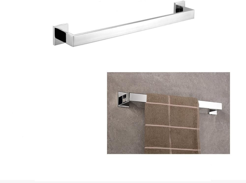 Stainless Steel Bathroom Hardware Mirror Chrome Polished Towel Rack Toilet Paper Holder Towel Bar Hook Bathroom Accessories,Towel 1 bar 40cm