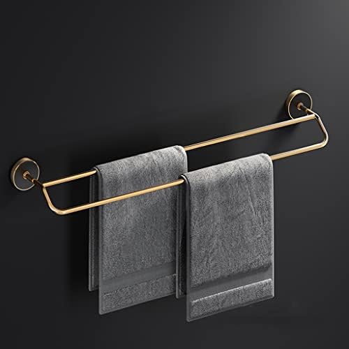 Bathroom Accessory Set Black Gold Folding Towel Bar, Triangular Basket, Storage Rack, Towel Ring, Wall Mounted Bathroom Accessories Kit(Towel Ring)
