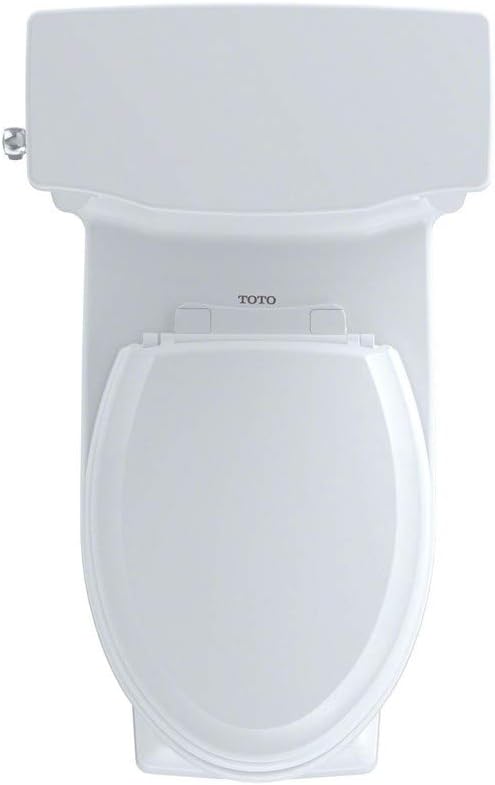 TOTO® Promenade® II One-Piece Elongated 1.28 GPF Universal Height Toilet with CEFIONTECT, Cotton White - MS814224CEFG#01