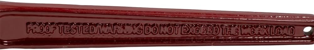 Mytee Products 4 Pack 5/16'-3/8' Heavy Duty Ratchet Lever Load Binder w/Grab Hooks and Eye 7100 Lbs Working Load Limit - Red | Tie Down Hauling Chain Binders for Flatbed Truck Trailer