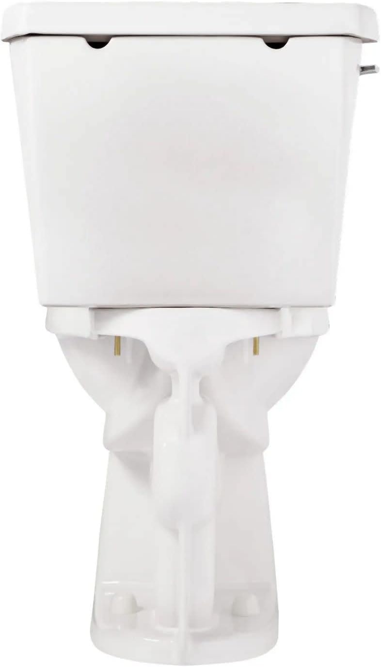 Signature Hardware 462381 Bradenton 1.28 GPF Two Piece Elongated Toilet with 14' Rough-In - White
