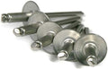Stainless Steel Pop Rivets 5/32 x 1/4 Grip 5-4LF Large Flange Blind Rivets (1000)