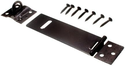 One Stop DIY 100 x DOOR HASP & STAPLE SETS LIGHT DUTY BLACK JAPANNED 100MM 4 INCH NEW